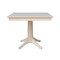 International Concepts 36 in. x 36 in. Square Top Pedestal Table  - 29.9 in.H K-3636TP-27B - alternate 1